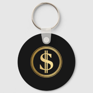 Porte-clés Symbole Dollar d'or D.o.g.e. 4 juillet Trump 47 R