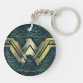 Porte-clés Symbole d'or brossé Wonder Woman (Dos)