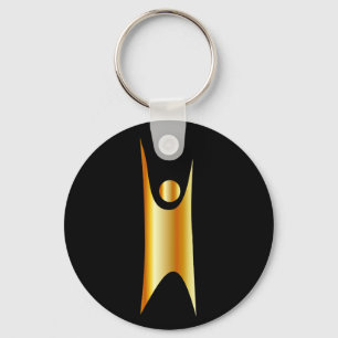 Porte-clés Symbole d'or d'humanisme