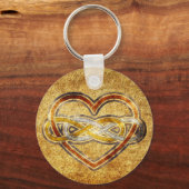 Porte-clés Symbole double infini Coeur BiColor (Recto)