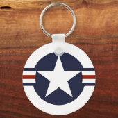 Porte-clés symbole du drapeau national américain (Recto)