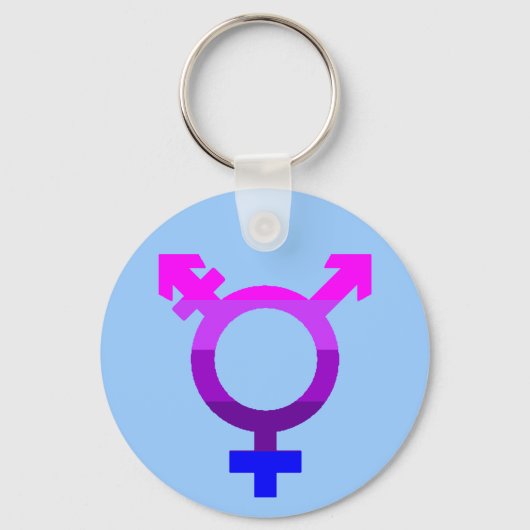 Porte-clés Symbole du drapeau trans 2 (Recto)