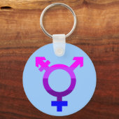 Porte-clés Symbole du drapeau trans 2 (Recto)
