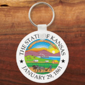 Porte-clés Symbole du Kansas (Recto)