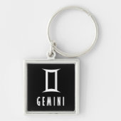 Porte-clés Symbole du zodiaque de Gemini (Devant)