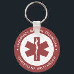 Porte-clés Symbole EMT personnalisé Technicien Médicale d'urg<br><div class="desc">Symbole EMT personnalisé Cadeaux de technicien Médicale d'urgence!</div>