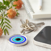 Porte-clés Symbole ésotérique de bonne chance d'oeil mauvais (Côté)