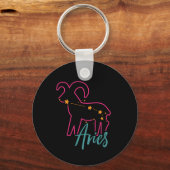 Porte-clés SYMBOLE Étoile Zodiaque Aries Astrologie Anniversa (Recto)