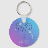 Porte-clés SYMBOLE Étoile Zodiaque Aries Horoscope Constellat (Recto)
