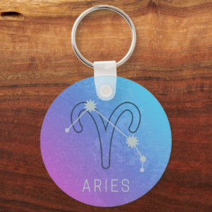 Porte-clés SYMBOLE Étoile Zodiaque Aries Horoscope Constellat