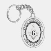 Porte-clés Symbole franc-maçonnerie (Devant gauche)