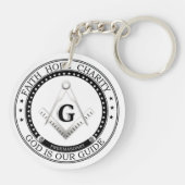 Porte-clés Symbole franc-maçonnerie (Dos)