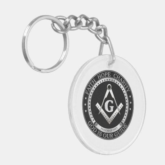 Porte-clés Symbole franc-maçonnerie (Devant gauche)