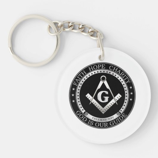Porte-clés Symbole franc-maçonnerie (Devant)