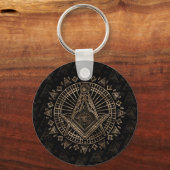 Porte-clés Symbole franc-maçonnerie Carré et Compass (Recto)