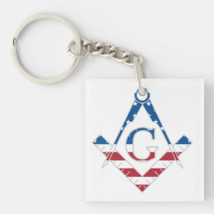 Porte-clés Symbole Freemasonic des États-Unis