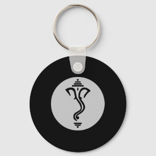 Porte-clés Symbole Ganesha Méditation Spirituel Inde Yoga