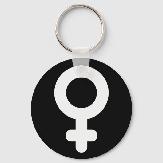Porte-clés Symbole genre féminin Cool Simple minimaliste (Recto)