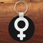 Porte-clés Symbole genre féminin Cool Simple minimaliste (Recto)