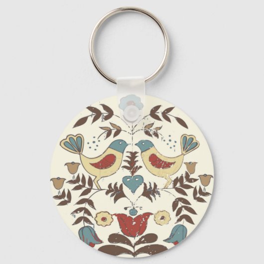 Porte-clés SYMBOLE Hex Amish néerlandais Pennsylvanie Bird Am (Recto)