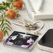 Porte-clés SYMBOLE Horoscope Gemini Porte - clé Zodiac (Devant Droit)