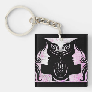 Porte-clés SYMBOLE Horoscope Gemini Porte - clé Zodiac