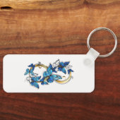Porte-clés Symbole infini de papillons Morpho bleus (Recto)