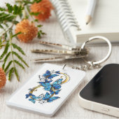 Porte-clés Symbole infini de papillons Morpho bleus (Devant droit)