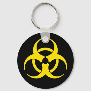 Porte-clés SYMBOLE JAUNE DE BIOdanger Porte - clé