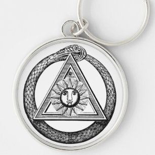Porte-clés Symbole maçonnique des yeux de la franc-maçonner