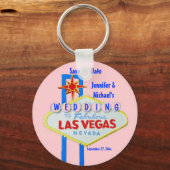 Porte-clés SYMBOLE Mariage customisé Las Vegas (Recto)