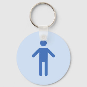 Porte-clés Symbole masculin de toilette