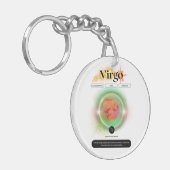 Porte-clés Symbole moderne Zodiac Virgo Quote Élément Terre (Devant gauche)