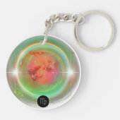 Porte-clés Symbole moderne Zodiac Virgo Quote Élément Terre (Dos)