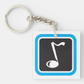 Porte-clés Symbole musical minimaliste Gras (Devant)