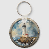 Porte-clés Symbole national du jour du phare (Verso)