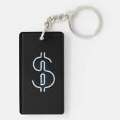 Porte-clés Symbole néon dollar (Dos)