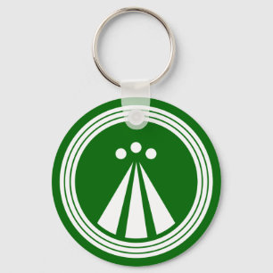 Porte-clés Symbole OBOD sur le noir