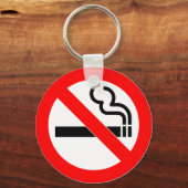 Porte-clés Symbole officiel international non fumeur (Recto)