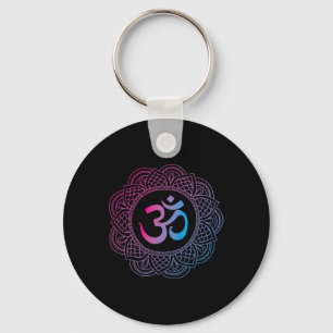 Porte-clés Symbole Om Aum Ohm Hindou Zen Tantra Yoga Jour Nam