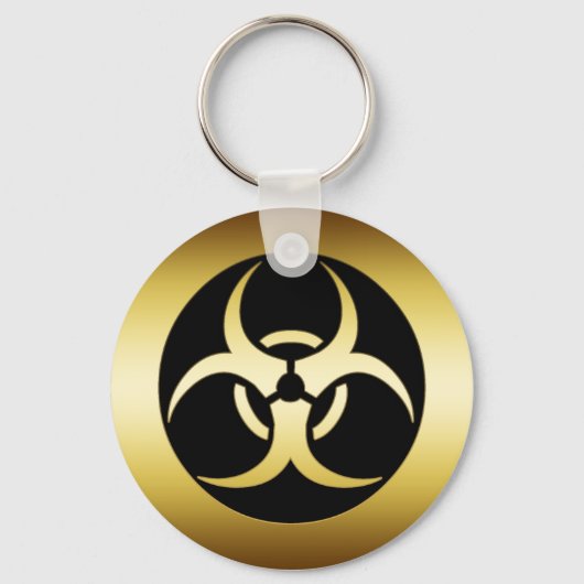 PORTE-CLÉS SYMBOLE OR BIO-HARZARD (Recto)