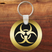 PORTE-CLÉS SYMBOLE OR BIO-HARZARD (Recto)