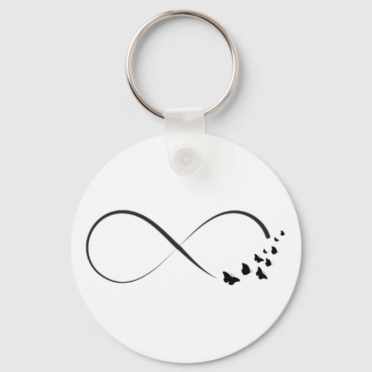 Porte-clés Symbole papillon infini (Recto)