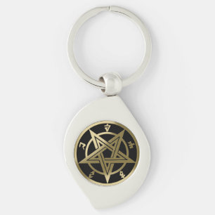 Porte-clés Symbole pentagramme classique