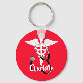 Porte-clés Symbole personnel de Caduceus Médicale Personnalis