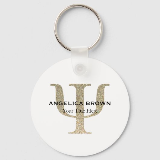 Porte-clés Symbole Psi Parties scintillant Faux (Recto)