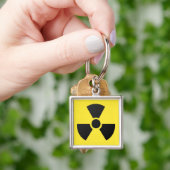 Porte-clés Symbole radioactif (main)