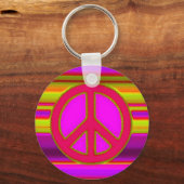 PORTE-CLÉS SYMBOLE ROSE DIFFÉRENT & PAIX (Recto)