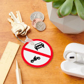 Porte-clés Symbole routier sans véhicules