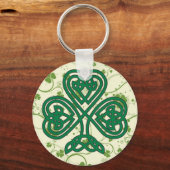 PORTE-CLÉS SYMBOLE SHAMROCK IRLANDAIS (Recto)